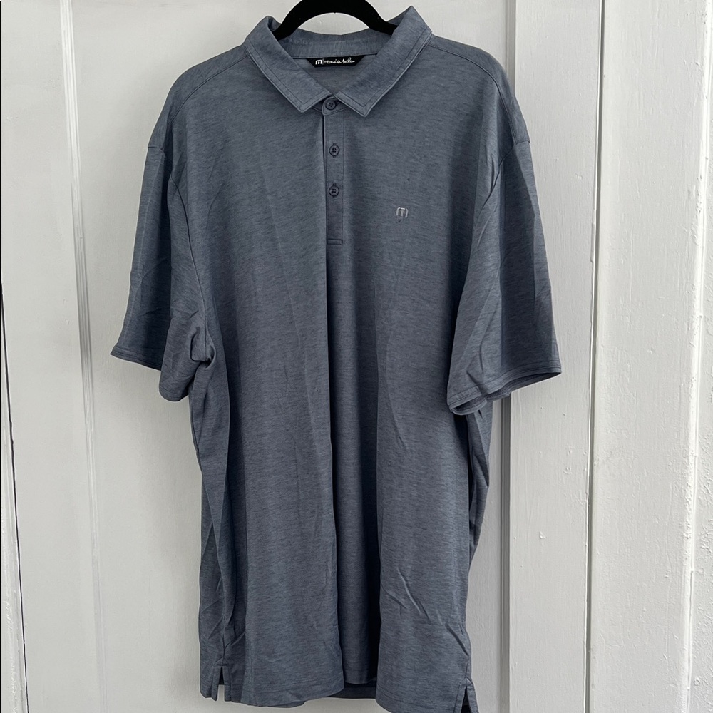 Travis Mathew Slate Blue Polo Shirt